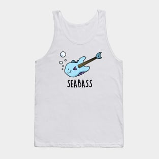 Sea Bass Cute Fish Bass Guitar Pun Tank Top